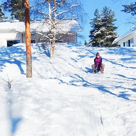 Nordic Villa In Rovaniemi With A Private Sledding Hill, Sauna & Cozy Family Stay
