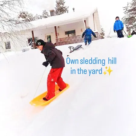Nordic With Private Sledding Hill And Fire Pit * Rovaniemi
