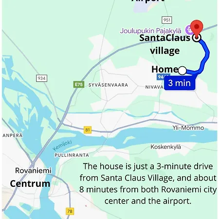 Nordic Villa In Rovaniemi With A Private Sledding Hill, Sauna & Cozy Family Stay Villa Rovaniemi