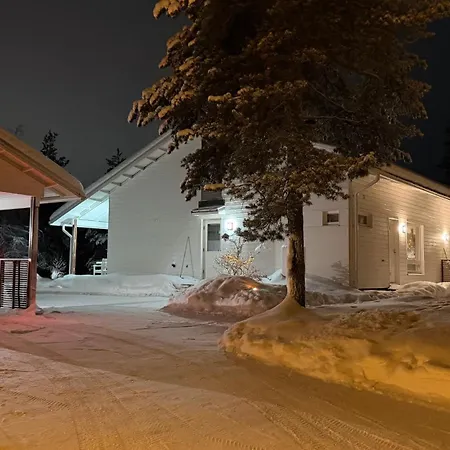 Huvilat Nordic In With A Private Sledding Hill, Sauna & Cozy Family