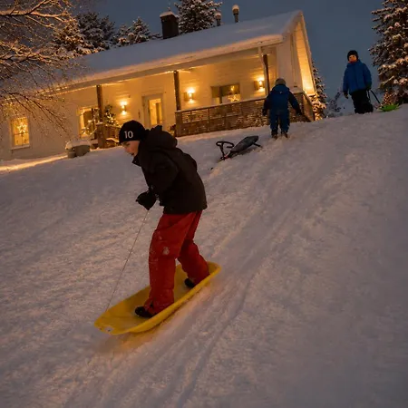 Nordic In With A Private Sledding Hill, Sauna & Cozy Family Villa