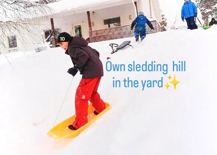 Nordic In With A Private Sledding Hill, Sauna & Cozy Family * Rovaniemi